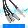 Stereo 3 in 1 Audio Splitter Cable, 3.5mm 1 Male