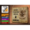 FEMER Blechschild Spruch 30x20cm Selkirk Rex Katze ohne kein Heim