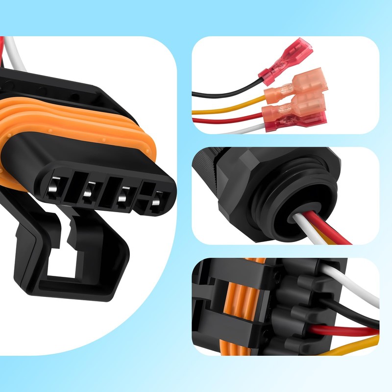Pedal Box Wiring Harness 48V Compatible with EZGO Electric PDS