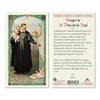 Prayer to St. Vincent de Paul Laminated Prayer Cards -