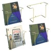 MyGift Modern Metal Wire Wall Mounted Vinyl Records Storage Racks,