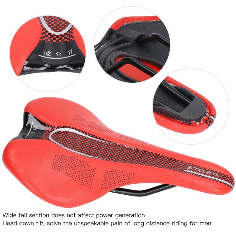 Mountain Bike Saddle Microfiber Leather Ultralight Soft Mountain Bike Seat