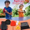 Red de Ping Pong y Raquetas y Pelotas Set, Red