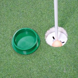 Easy-to Golf Practice Training Equipment Protector Golf Practice Range Supplies ABS Green Hole Cup Cover Office Garden
