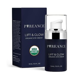 PUREANCE Organic Eye Cream for Dark Circles and Puffiness for Menopausal Skin I Anti Aging Eye Cream for Women with Kakadu Plum I Reduces Dark Circles and Under Eye Bags 0.5 Fl Oz