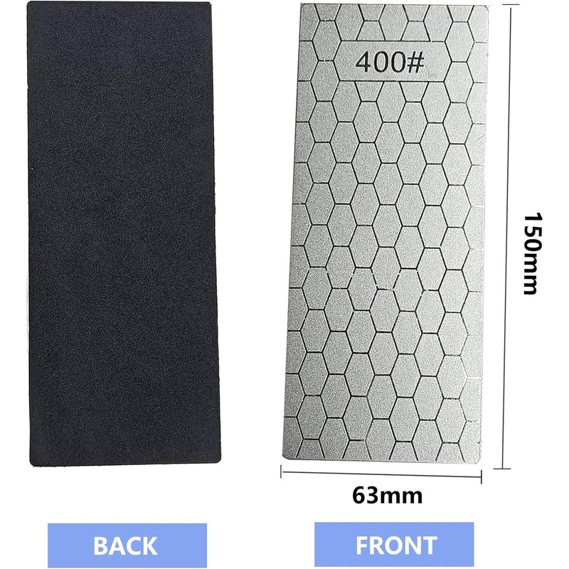 Diamond Sharpening Stone Set,12 Pcs Diamond Lapping Plate Coarse/Medium/Fine Grit