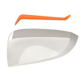 White Door Rearview Mirror Cover Fits for Toyota 2013-2023 4Runner 2013-2015 RAV4 2016 RAV4 HV 87915-42160-J1 87945-42160-B1(Left Driver Side)