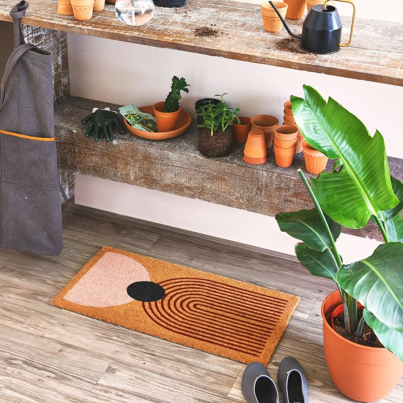 Main + Mesa Abstract Print Coir Doormat