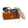 Tory Burch TY9070U 179187 55MM Black/Grey Solid Rectangular Sunglasses for