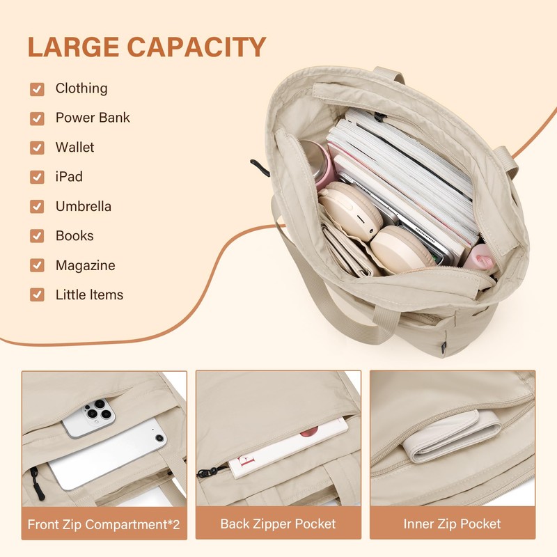 Foldaway Convertible Tote Backpack Lightweight Nylon Daypack for Women Men