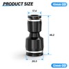 TAILONZ PNEUMATIC Straight Reducing 12MM x 10MM Plastic Tube OD