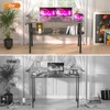 armocity Computer Desk, 55.2 Inch Modern Desk with Bookshelves, 55.2''