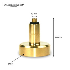 Dish Tank Adapter M10 (10 mm x 1.5 mm) L60 mm - Brass - Adapter for Car Gas Vehicles - LPG Adapter for Car Gas