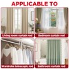 Heclia Curtain Drapery Rings Tape for Smooth Curtains Gliding Tape