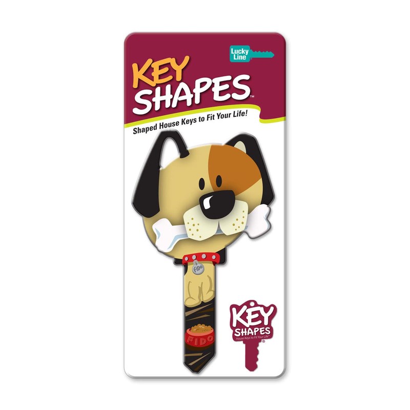 Lucky Line Key Shapes, DOG, House Key Blank, SC1, 1