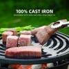 Round Mini Hibachi Grill Outdoor, Portable Small Charcoal Camping Barbecue