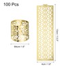sourcing map 100Pcs Napkin Rings Laser Cut Foil Paper, Napkin