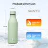 Konokyo Insulated Water Bottle with Strap,18 oz Double Wall Stainless