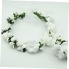 Minkissy 3pcs Flower Hairband Floral Crown Bridal Headwear Floral Headdress