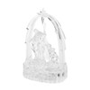 The Christmas Workshop Nativity Ornament, Clear with Multi Coloured LED,