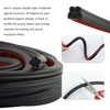 16.4Ft Car Door Weather Stripping Door Seal Strip,B-Shape Double Layer