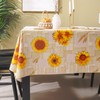 Yafe Heavy Duty Vinyl Tablecloth with Flannel Backing Waterproof Oil-Proof
