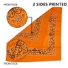 Junvena Cotton Bandanas 12 packs 22"X 22" Double Sides Printed