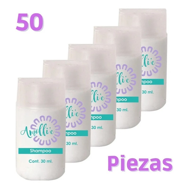 Shampoo Amolli'e 30 Ml Amenidades Hoteleras Mayoreo 50 Pzs