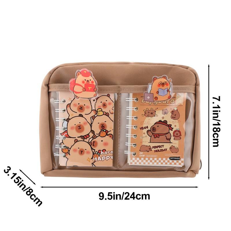 Lebaley Capybara Gifts - 15 Kinds Capybara Pencil Case，Capybara Stationery