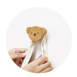 Tees Factory Miffy Wood Hook Boris H8.3 x W 5.4 x D 3.8 cm MF-5542535BO