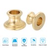 PATIKIL Lamp Solid Brass Neck, 2 Pcs Turned Brass Spindle