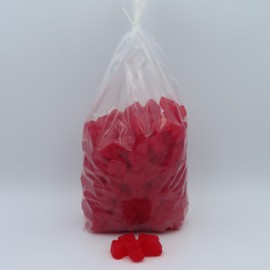 Large Cherry JuJu Hearts 5 pounds JuJube Hearts Cherry Hearts