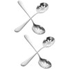 SHOWERORO 2sets Silverware Spoons Cozy Cooking Utensils Daily Use Serving