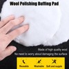 GOLD DEER 6 Pcs 6 Inch Wool Buffing Polishing Pad