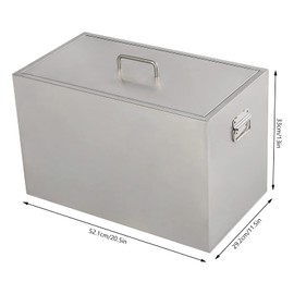 HAPPCUCOE Water Bath Canner,13.2 Quart Boiling Water Canners with 2 Canning Racks, 50L Stainless Steel Large Stock Pot, Flat Bottom Brushed Canner,Silver