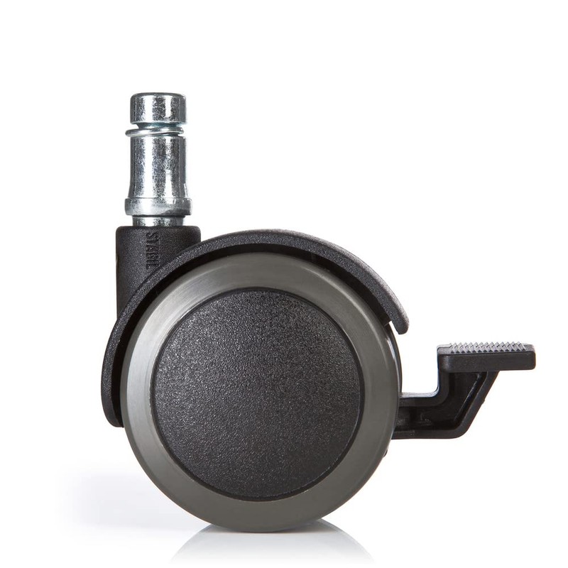 5 x Hard Bottom Roles with Parking Brake 11 mm/50