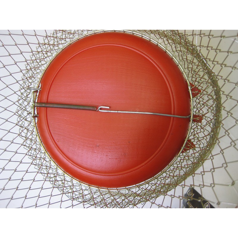 KUFA Floatable Galvanized Steel Wire Fish Basket with Float (Large