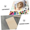 DOITOOL 10Pcs Unfinished Wooden Planks for DIY Crafts Smooth Basswood