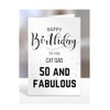 50th Birthday Card for CAT DAD, Happy Birthday, Gifts for