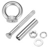 sourcing map M10 x 80 Expansion Eyebolt Eye Nut Screw