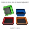 Collapsible Magnetic Parts Tray Tool Tray for Screw Nuts Washers