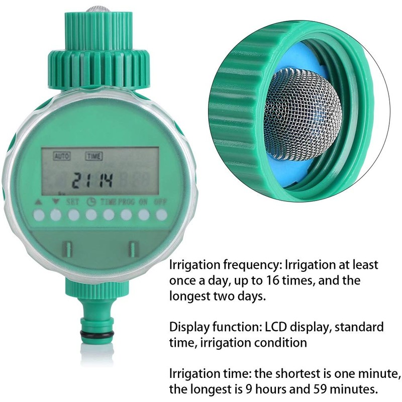 Watering Timer, Automatic Intelligent Irrigation Control, Electric Digital Garden Watering