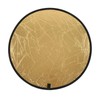Silver Gold 2 In 1 Reflector Portable Mini Round Light