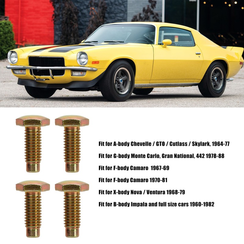 Seat Belt Bolts INL10528 13/16in Head Long and Short Bolts