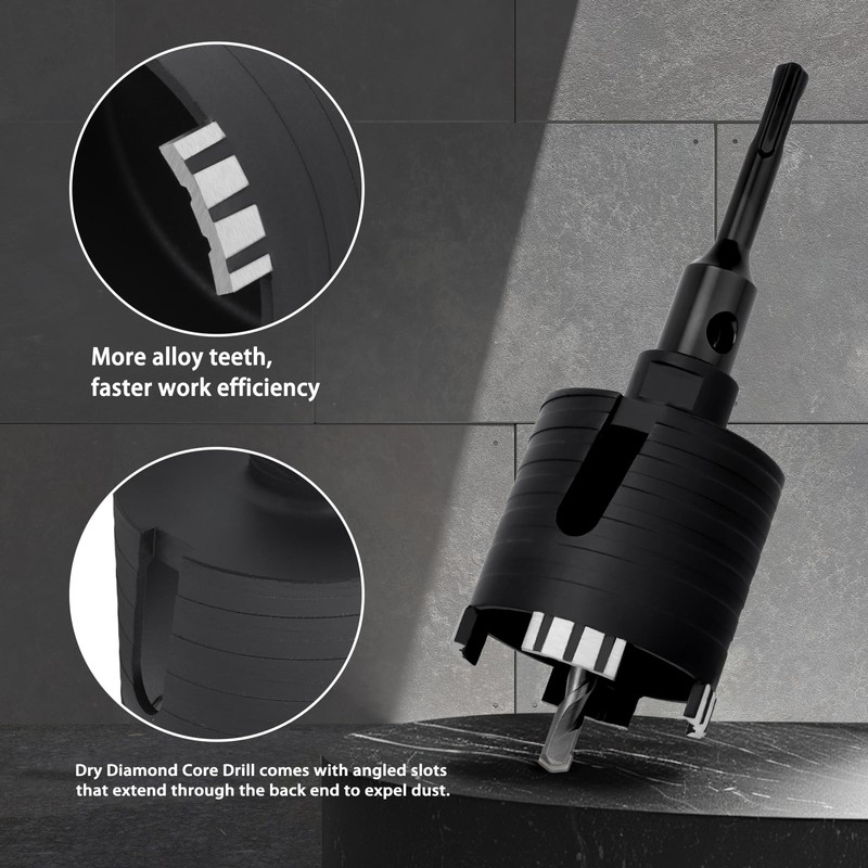hsawbit φ50mm Dry Diamond Core Drill Bit, Hole Cutter with