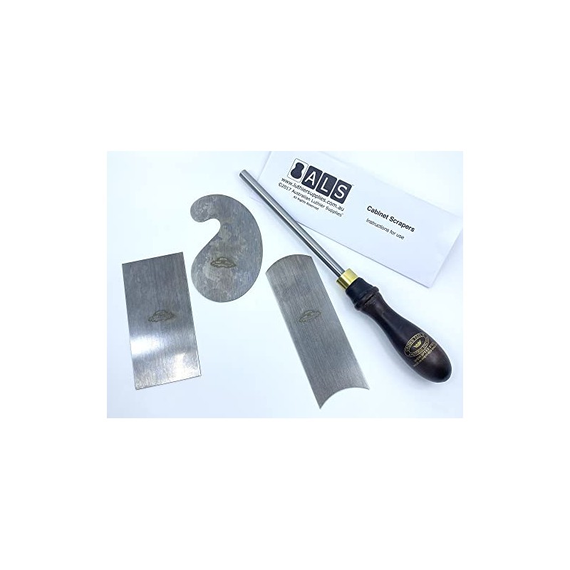ALS Cabinet Scrapers & Burnisher Set of 4 with Instructions