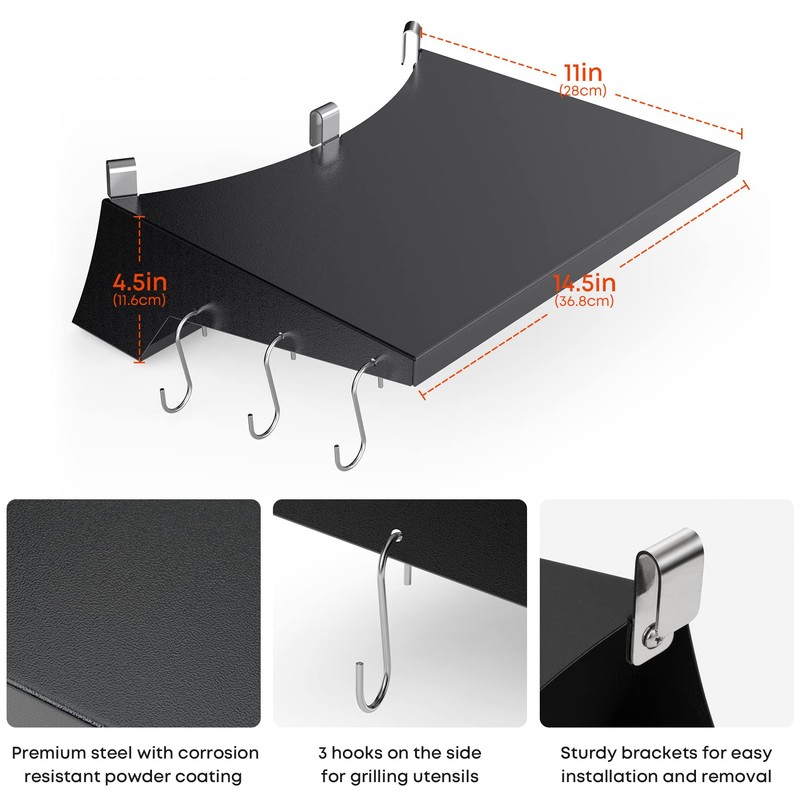 Stanbroil Grill Side Table for 22 Inch Weber Master-Touch &