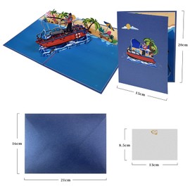 Magic Ants 3D Pop Up Mothers Fathers Cards Birthday Greeting Card Pop-Up for Mom Dad (Fishing)