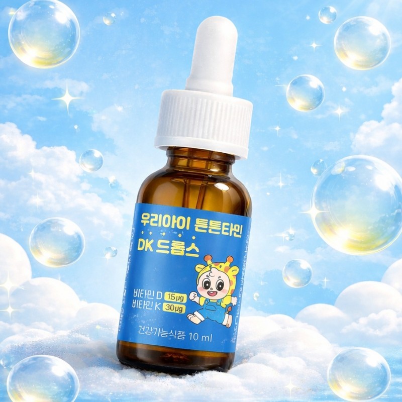 Back Children's Liquid Vitamin D 600IU Vitamin K Drops Additive-Free