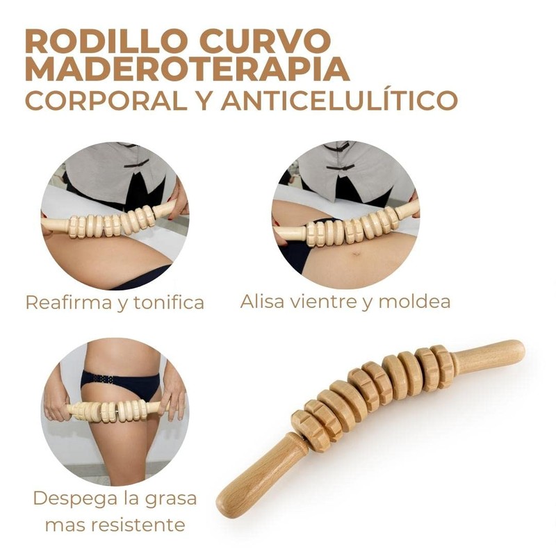 Curved Wood Therapy Roller | Curved Roller | Made from